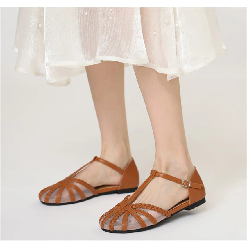 Designer Roman Flats Sandals Women Summer New Gladiator Low Heel Women Sandals