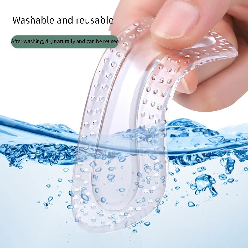GEL Heel Protectors Women Silicone Cushion Foot Care Products Non Slip Shoe Pads for High Heels Adjustable Size Insoles
