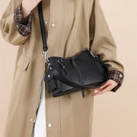 Soft Genuine Leather Crossbody Bag Women Fashion Shoulder Bag Large Capacity Handbag and Purse Ladies Cow hide Messenger Bag