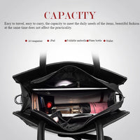 Bags for Women Trend Large-capacity Tote Bag, High Quality PU Leather Women's Retro Fashion Letter Handbag, Shoulder Bag