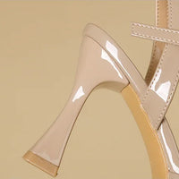 High Heels Sandals Women Fashion Solid Color Heels Sandals Pointed Toe Stiletto Ladies Commuting Single Shoes