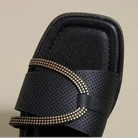 Soft Sole Flat Sandals for Women Outdoor Trendy Strappy Flip Flops Summer Beach Non-Slip Casual Shoes