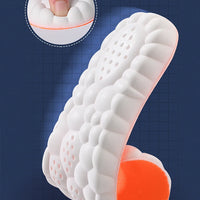 1/2/4pairs Latex Sport Insoles Soft High Elasticity Shoe Pads Orthotic Breathable Shock Absorption Cushion Arch Support Insole