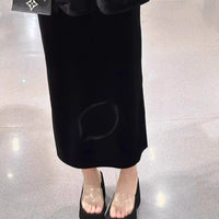 Thick Heel Platform Sandals Women's Summer Casual round Head PVC Material Beach Slippers Transparent Strap Casual Slip-On Shoes