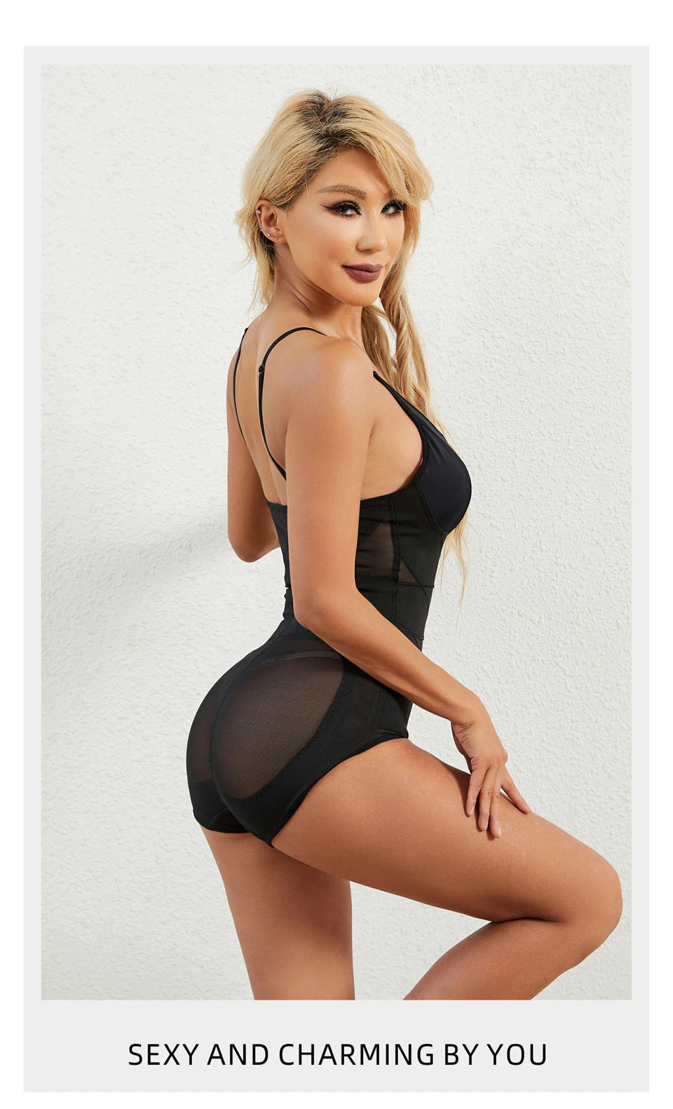 Women Sculpting Bodysuit Cross Compression abs Shaping Briefs Slimming Shapewear Over Bust Deep V Full Body Shaper Tummy Control