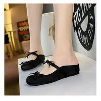 Ladies Slippers Bowknot Silks Satins Women Shoes Round Head Women Sandals Summer Shoes Women Slippers