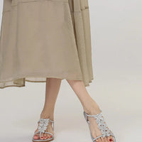 Single-strap rhinestone bow flat sandals, new summer fashion, simple and stylish, suitable for outdoor wear, Roman beach shoes