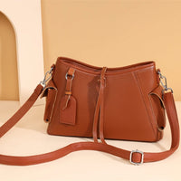 Soft Genuine Leather Crossbody Bag Women Fashion Shoulder Bag Large Capacity Handbag and Purse Ladies Cow hide Messenger Bag