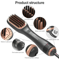 3 in 1 Hair Dryer Brush Professional 1200W Powerful Ceramic Tourmaline 3 Heat Settings One Step Hair Dryer and Styler Natalia Home Fashion    Natalia Home Fashion