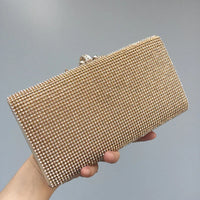 Diamond Encrusted Dinner Bag And Clutch, Square Hard Box Fully Lined With Diamonds.