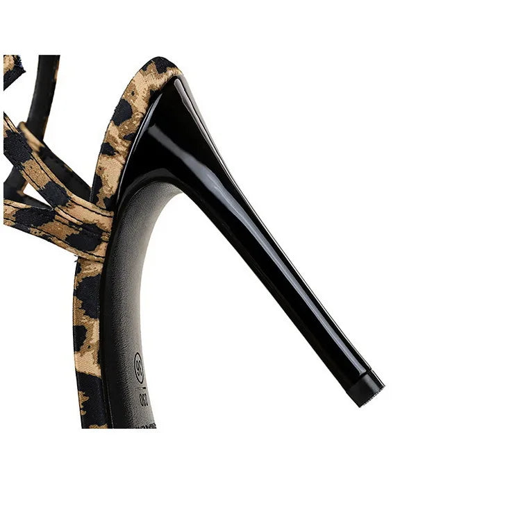 Sandals Women's T-strap Super High-heeled Open-toed Shoes, Sexy Thin-heeled Banquet Fashion Women's Shoes