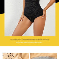 Seamless bodysuit printed plus size tummy control shapewear flat belly slimming full body shaper corset underwear women tank top