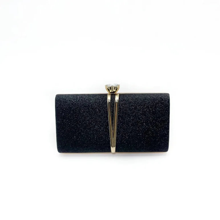 Shiny Glitter Evening Clutch Bag Women Wedding Purse Party Banquet Handbag Lady Elegant Daily Club Chain Bag