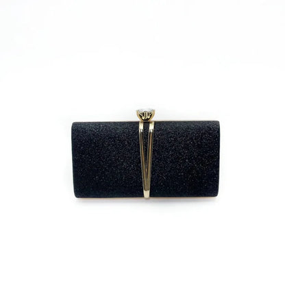 Shiny Glitter Evening Clutch Bag Women Wedding Purse Party Banquet Handbag Lady Elegant Daily Club Chain Bag