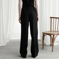 Women's High Waist Wide Leg Pants Ladies Suit Pants Loose Casual Long Trousers