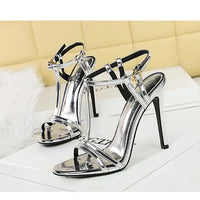 Sandals Women's T-strap Super High-heeled Open-toed Shoes, Sexy Thin-heeled Banquet Fashion Women's Shoes