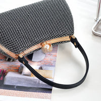 Stylish Simple Sparkling Full Diamond Handbag Temperament Shoulder Sparkling Diamond Crossbody - Simple Yet Stylish Banquet Bag