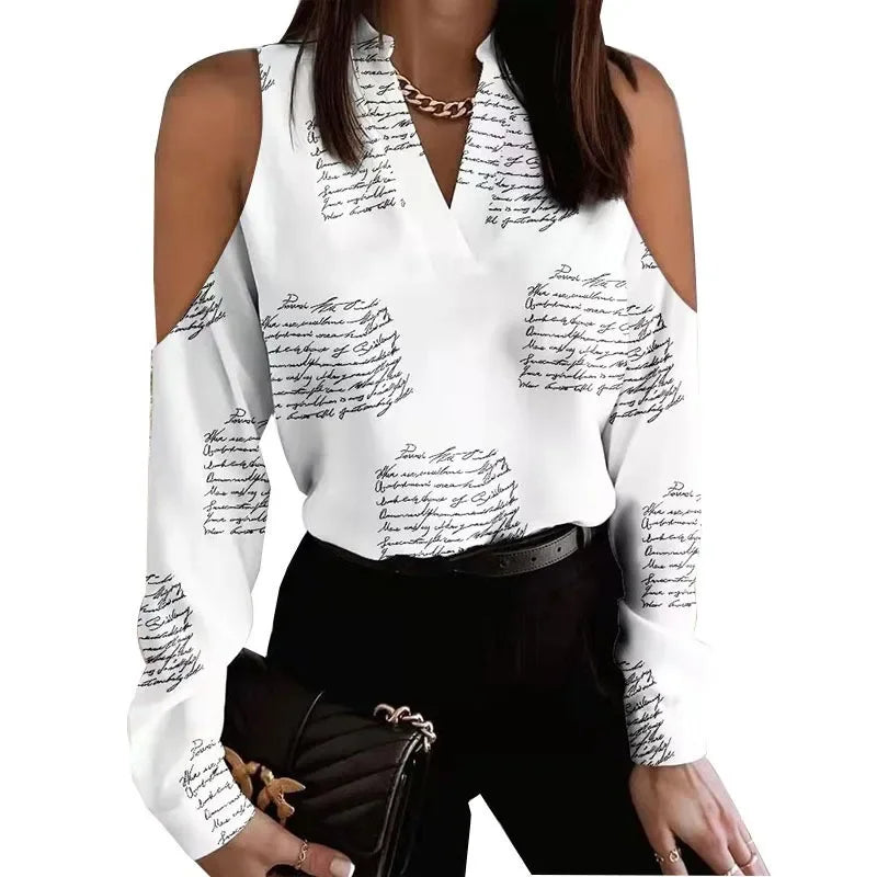 Long Sleeve Lace-up Shirt Women's Fashion Trendy Floral Print Loose Fit Semi formal Blouse