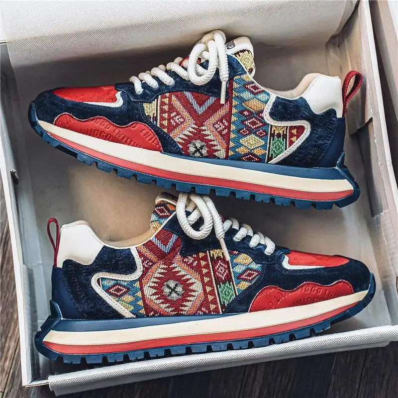 Dad Style women's Outdoor Running Shoes Thick Bottom Anti-Slip Wear-Resistant Youth Versatile Trendy Shoes