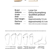 Elegant Satin High Heels Square Toe Slip-On Chunky Heel Comfortable Women's Shoes for Party Fashion Footwear Summer Autumn