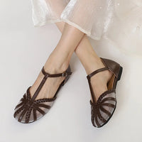 Designer Roman Flats Sandals Women Summer New Gladiator Low Heel Women Sandals