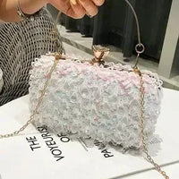 Women's Evening Bags Fashion Luxury Sequin Beaded Banquet Handbags Clutches Ladies Chain Small Shoulder Bag Purses