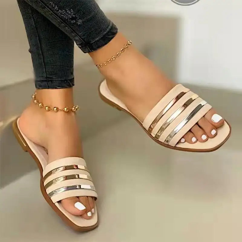 Flat-bottomed Women's Sandals, Outdoor Comfortable Casual Shoes, Fashionable and Versatile - Natalia Home Fashion