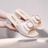 Women's Versatile Sandals - Fashion Thick Sole Flip Flops, Non-Slip Durable Outdoor Slides for Beach/Street Wear - Natalia Home Fashion