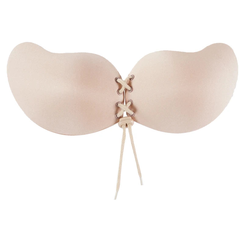 Seamless Self Adhesive Fly Bra Strapless Push Up Bra Wireless Stick On Sexy Lingerie Invisible Silicone Sexy bra For Women Girl