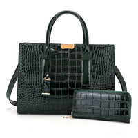 Luxury Handbags Alligator Designer PU Patent Leather Crossbody Bag For Women Tote Retro Ladies Messegner Shoulder Bags Bolsa Sac