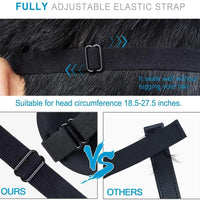 Sleep Mask 3D Contoured Blackout Eye Mask for Sleeping with Adjustable Strap Soft Night Blindfold Eye Shades for Naps