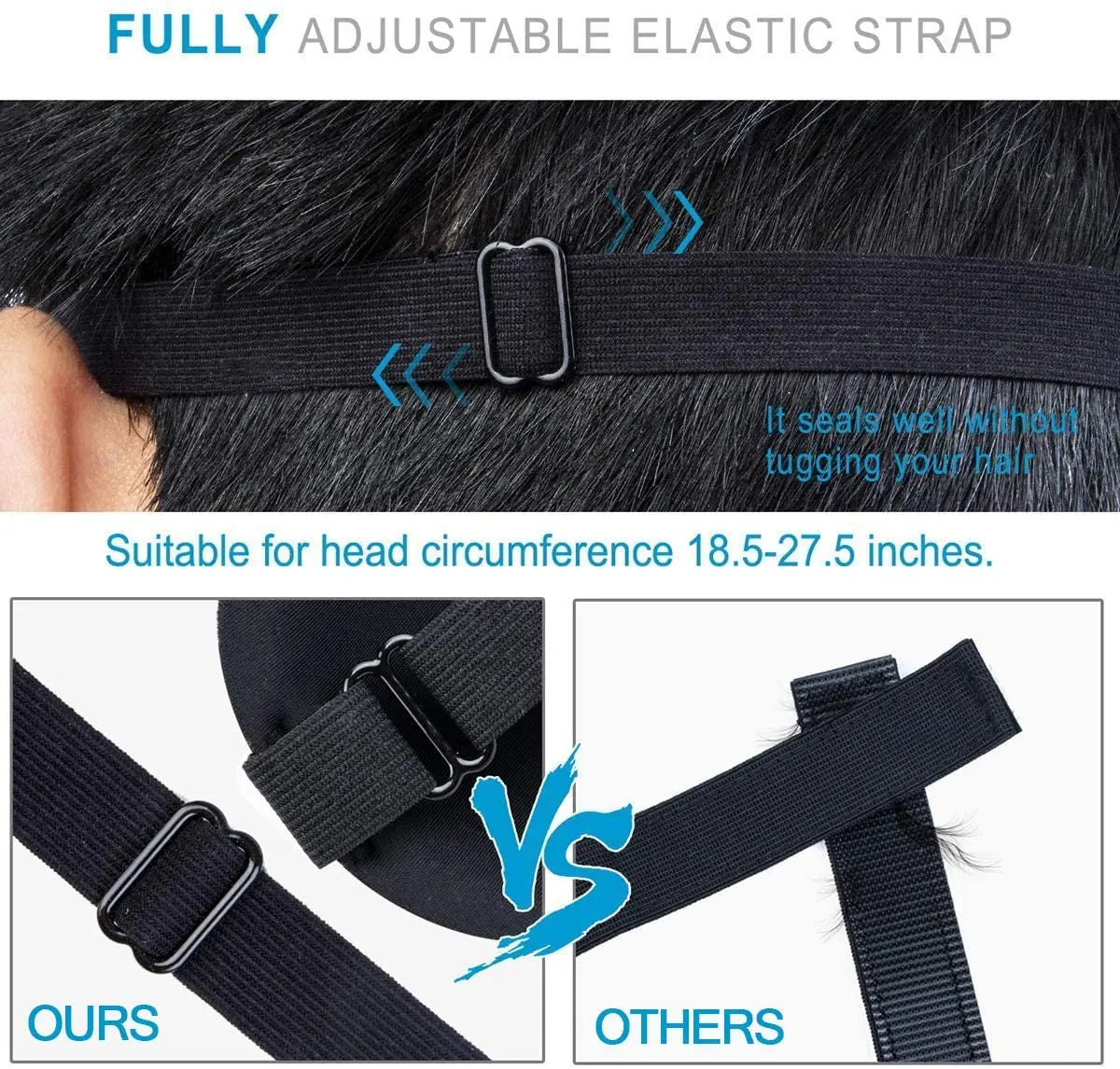 Sleep Mask 3D Contoured Blackout Eye Mask for Sleeping with Adjustable Strap Soft Night Blindfold Eye Shades for Naps