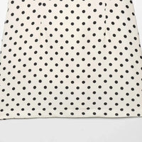 Polka Dot Mini Dresses For Women Casual Short Sleeve Lace Up Collar Dress Sexy Lady Club Party Woman Evening Dress