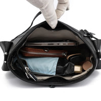 Soft Genuine Leather Crossbody Bag Women Fashion Shoulder Bag Large Capacity Handbag and Purse Ladies Cow hide Messenger Bag