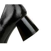 Heels Women Fashion CRYSTAL Pearl Pumps Square Toe Stripper Elegant Party Square Heel Ladies Shoes