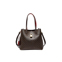 Premium Versatile Leather Crossbody Bag Ladies Large Capacity Daily Commuter Tote Bag Letter Print Design Ladies Fashio