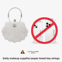 Pearl Handbag Women's Evening Dress Bag Ball Gown Diamond Clutch Bag Elegant Lady Purse