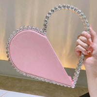 Mini Heart Shape Evening Bag Trendy Party Clutch Purse Women's Elegant Handbags For Party Prom
