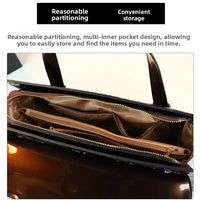 Fashionable Midlife Mom Handbag Soft PU Leather Women's Bag Elegant High-End Crossbody Handbag Polyester Lining