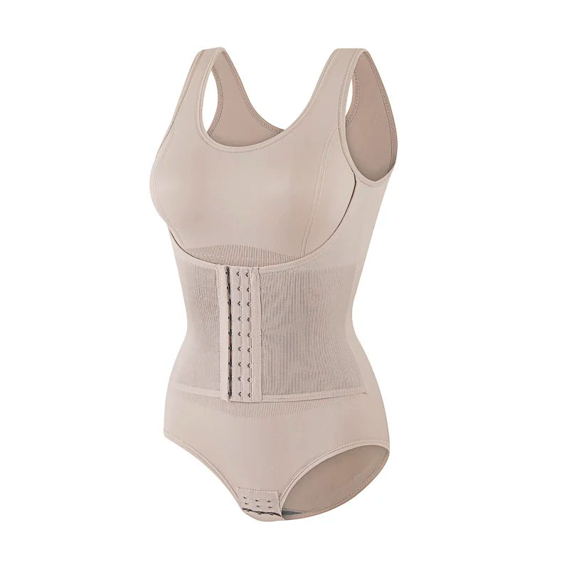 Bodysuit Shapewear Double Breasted Tummy Control Body Shaper Postpartum Slimming Woman Waist Trainer Flat Belly  Comfort Corset