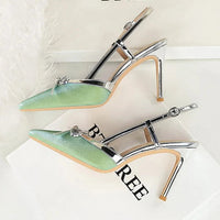 Bow Slim Heels High-End Women's Without Being Tired From Behind The Feet And Tripping Women's Singles Shoes