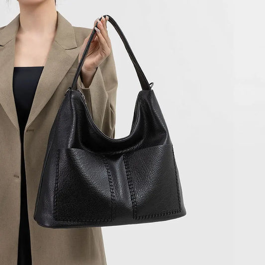 Luxury Designer Women's Leather Crossbody Bag Elegant Shoulder Handbag for Ladies Classic Stylish Tote Messenger Purse