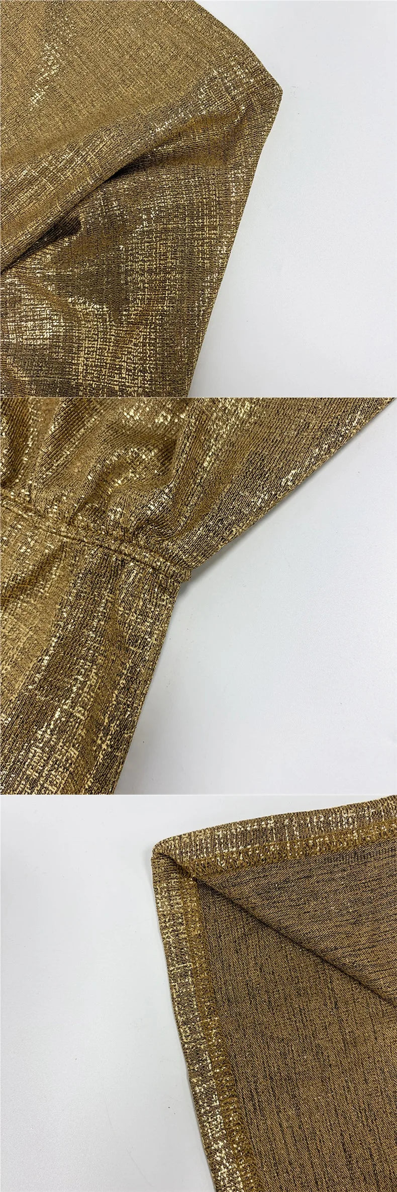 Sexy Modern Single Shoulder Fashion Dress with High Waist And Gold Embossing for Women Street Style Short Skirt