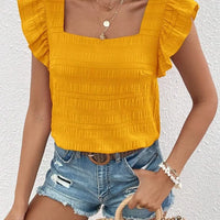 Casual Blouses For Women Fashion Shirts Elegant Sweet Loose Ruffles Sleeve Female Tops