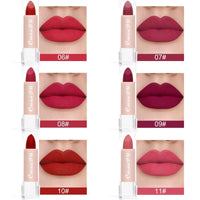 Woman Sexy 15Colors Velvet Matte Lipstick Lip gloss Tint for Lips Long Lasting Waterproof Non-stick Cup Lip Cosmetics Lip Make Up