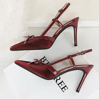 Bow Slim Heels High-End Women's Without Being Tired From Behind The Feet And Tripping Women's Singles Shoes