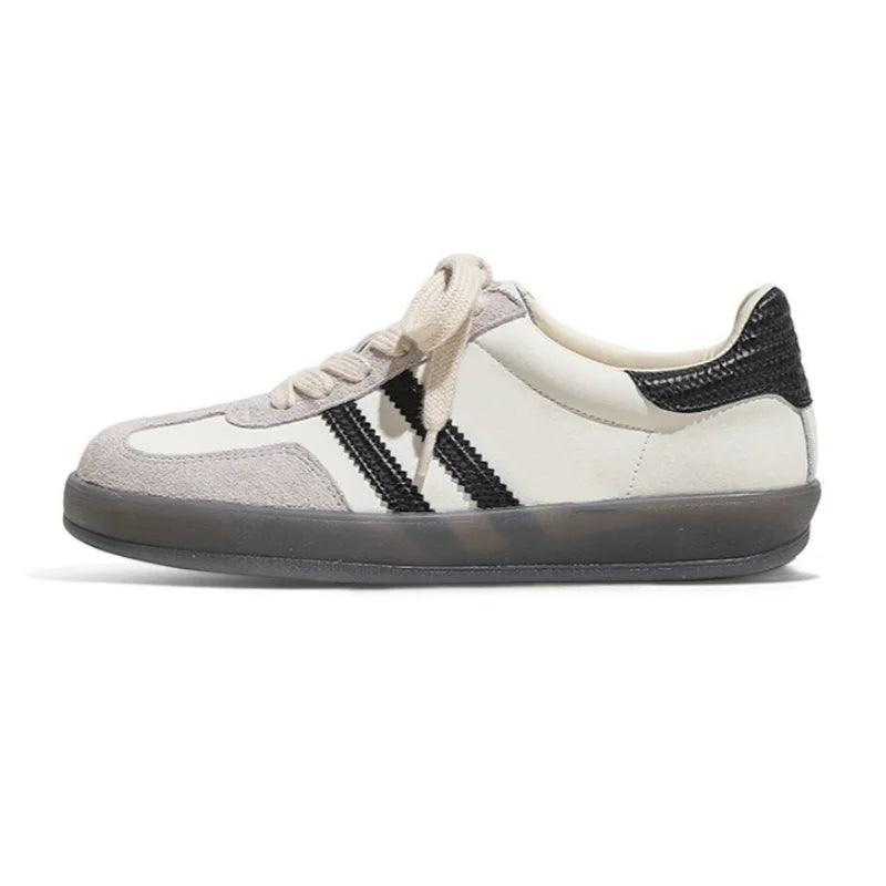 Women Tennis Sneakers Flats Ladies Fashion Lace-up Vulcanized Shoes Spring Autumn Woman Outdoor Trainers Footwear
