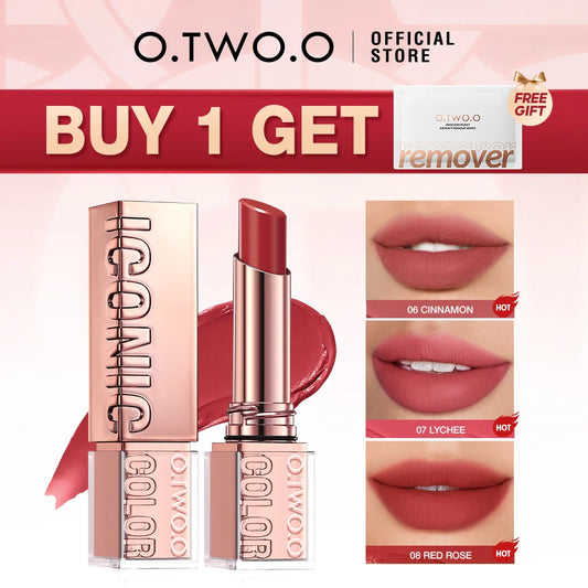 Lipstick Lip Tint Moisturizing Nourishing Glow Lightweight Smooth Non-Sticky Refreshing Red High-shine Lipstick Makeup