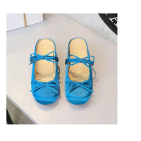 Ladies Slippers Bowknot Silks Satins Women Shoes Round Head Women Sandals Summer Shoes Women Slippers