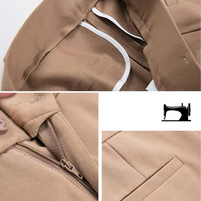 High Waist Office Flare Pants Slim Casual Trousers Stretchy Boot Cut Pants Women Formal Skinny